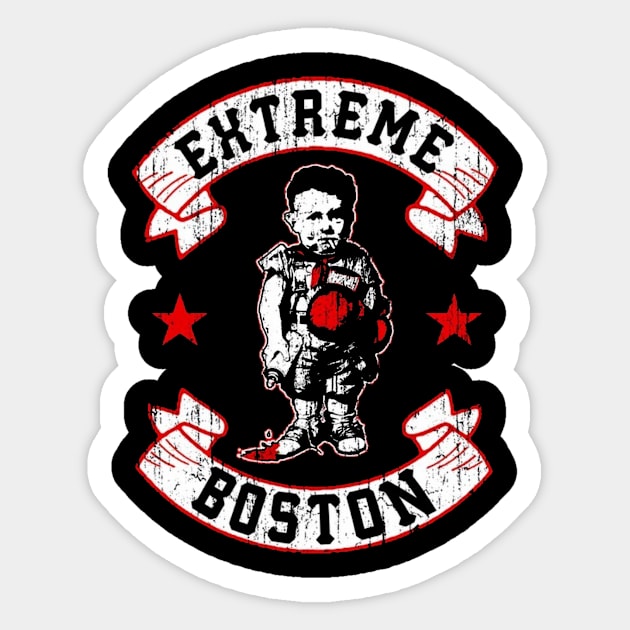 Extreme - Boston Sticker by TojFun